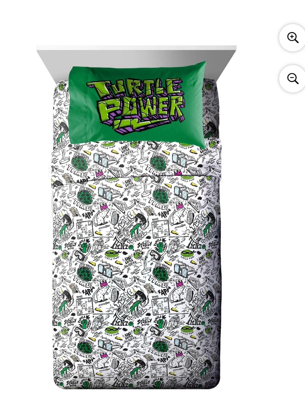 Teenage Mutant Ninja Turtles Kids 3-Piece Twin Sheet Set,Microfiber, Nickelodeon